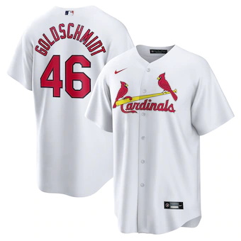 mens nike paul goldschmidt white st louis cardinals home re